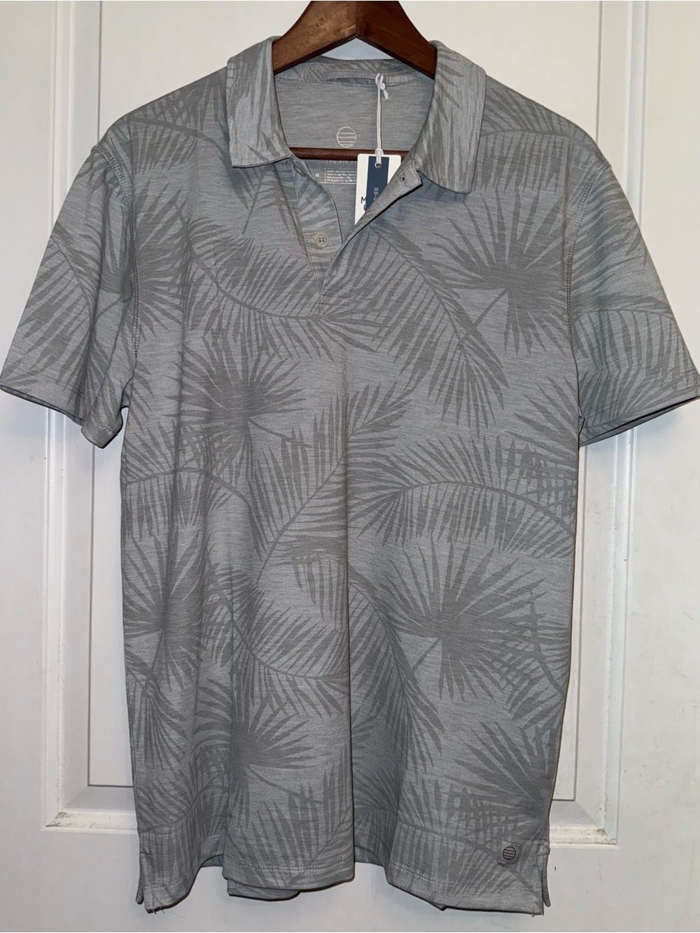 Marine Layer Respun Limited Edition "High Rise Frond" Print Air Polo - NWT